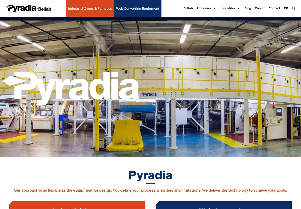 Pyradia website screenshot